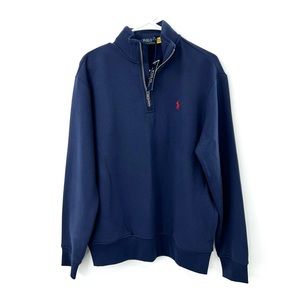 Polo Ralph Lauren Classic Fleece ‘Navy/Red’ Pullover Men’s Size Medium